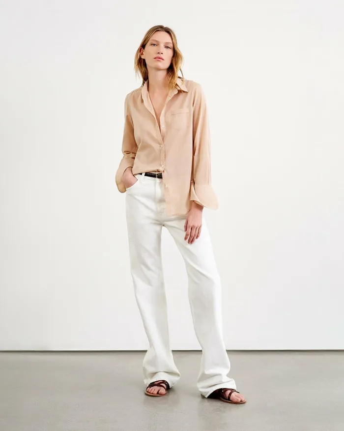 Women Denim Nili Lotan MITCHELL JEAN Cream