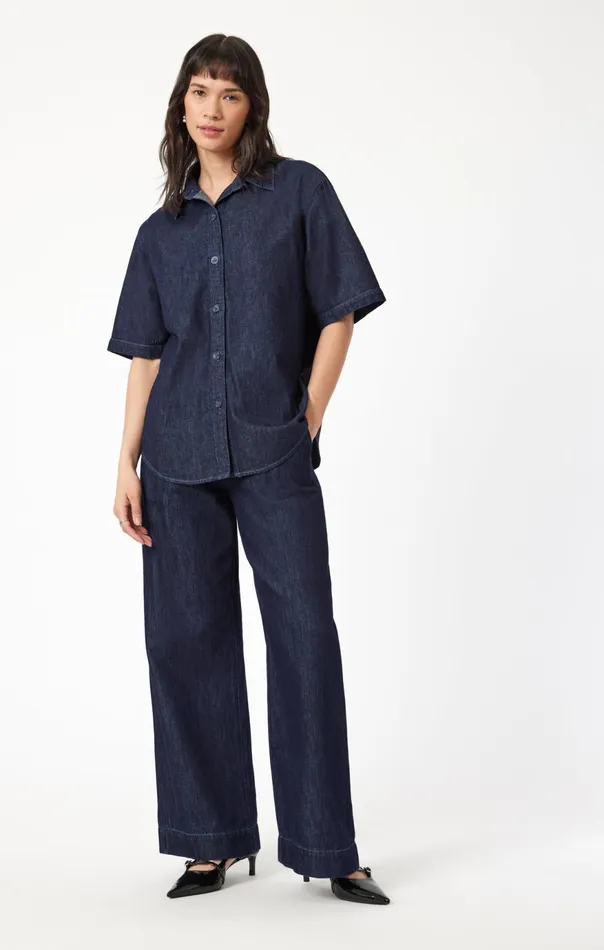 Women Deva Shirt In Rinse Denim Mavi Jeans Shirts