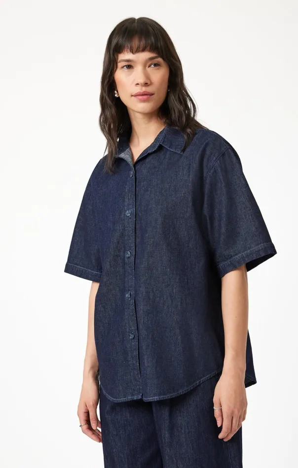 Women Deva Shirt In Rinse Denim Mavi Jeans Shirts Women Deva Shirt In Rinse Denim Mavi Jeans Shirts
