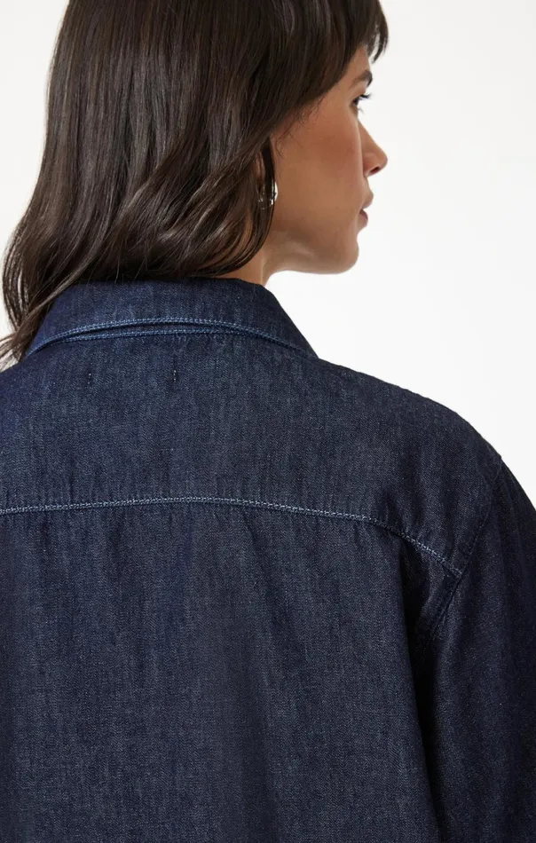 Women Deva Shirt In Rinse Denim Mavi Jeans Shirts Women Deva Shirt In Rinse Denim Mavi Jeans Shirts