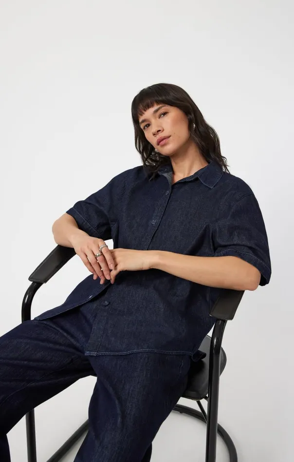 Women Deva Shirt In Rinse Denim Mavi Jeans Shirts Women Deva Shirt In Rinse Denim Mavi Jeans Shirts