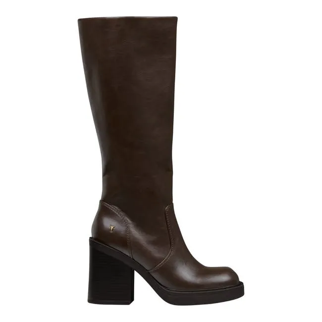 Women Dimension Dark Chocolate Boots Windsor Smith Platforms
