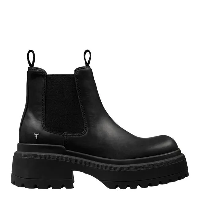 Women Dopamine Black Boots Windsor Smith Platforms