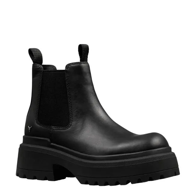 Women Dopamine Black Boots Windsor Smith Platforms
