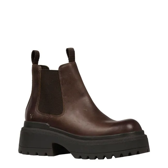 Women Dopamine Dark Brown Boots Windsor Smith Platforms
