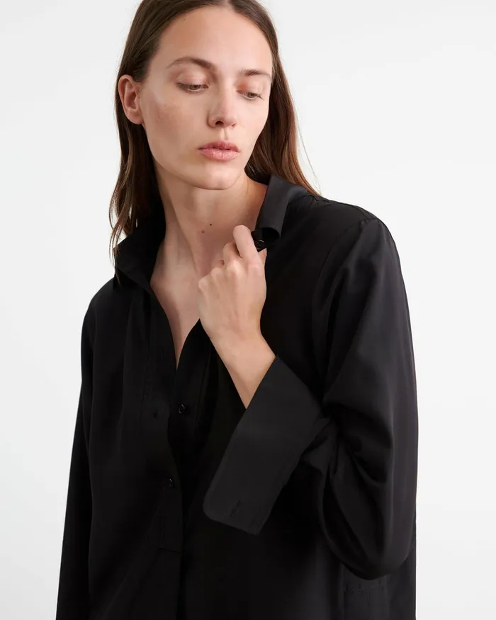 Women Dresses and Skirts Nili Lotan CLOE SILK DRESS Black