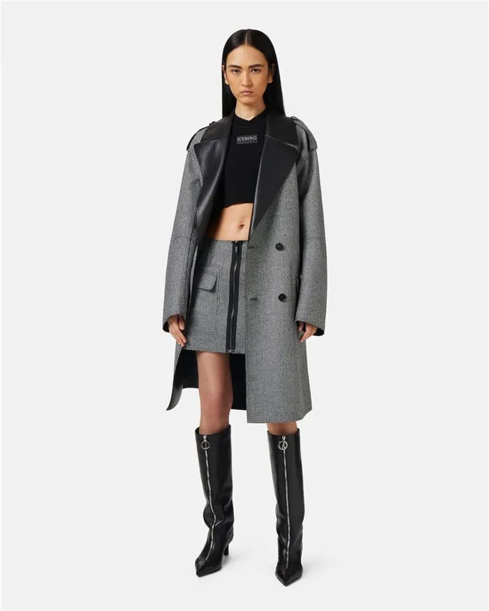 Women DRESSES AND SKIRTS Iceberg Regular Fit Reversible Skirt Women DRESSES AND SKIRTS Iceberg Regular Fit Reversible Skirt