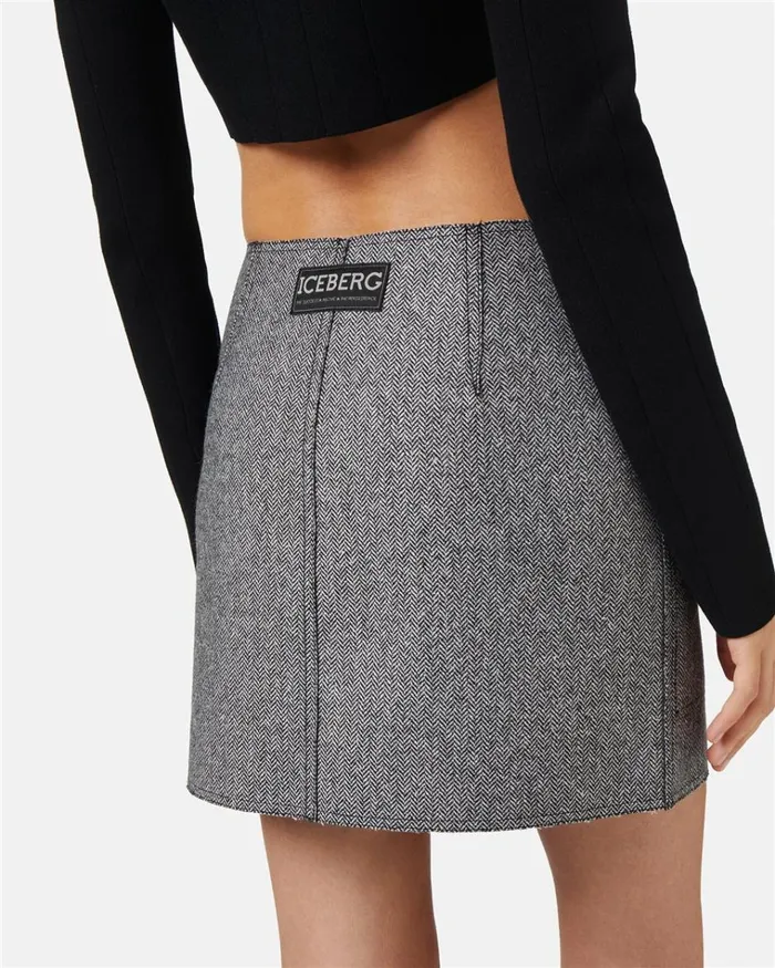 Women DRESSES AND SKIRTS Iceberg Regular Fit Reversible Skirt Women DRESSES AND SKIRTS Iceberg Regular Fit Reversible Skirt