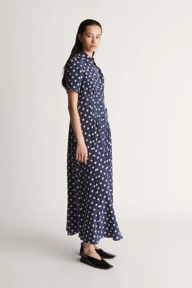 Women Dresses Lee Mathews Cybil Shirt Dress Navyspot