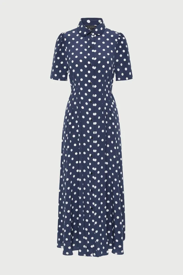 Women Dresses Lee Mathews Cybil Shirt Dress Navyspot