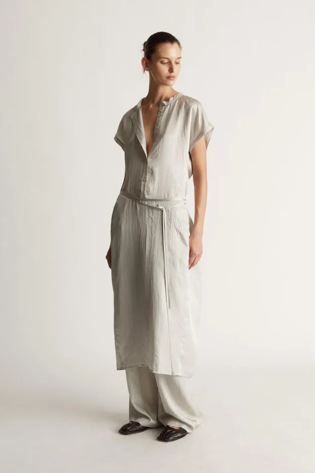 Women Dresses Lee Mathews Eden Dress Silver