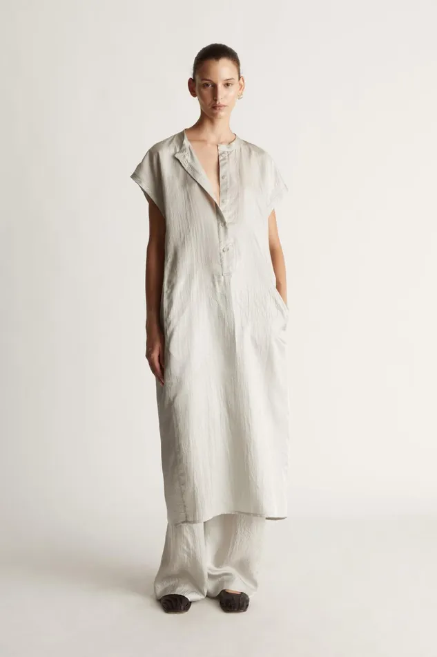 Women Dresses Lee Mathews Eden Dress Silver