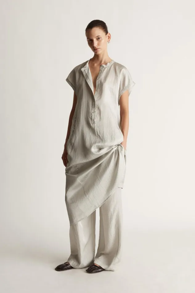 Women Dresses Lee Mathews Eden Dress Silver