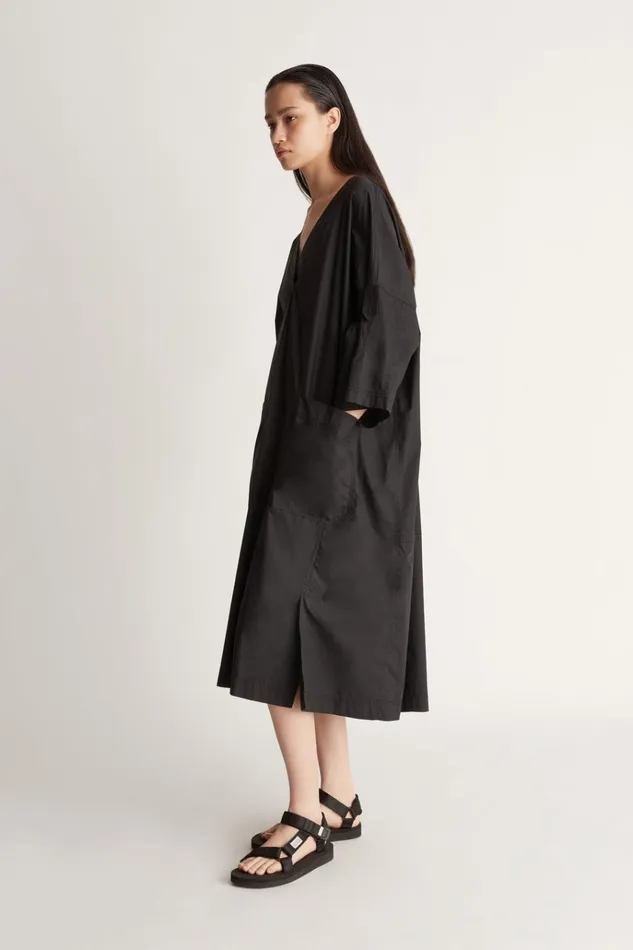 Women Dresses Lee Mathews LM Oversized Tee Dress Black