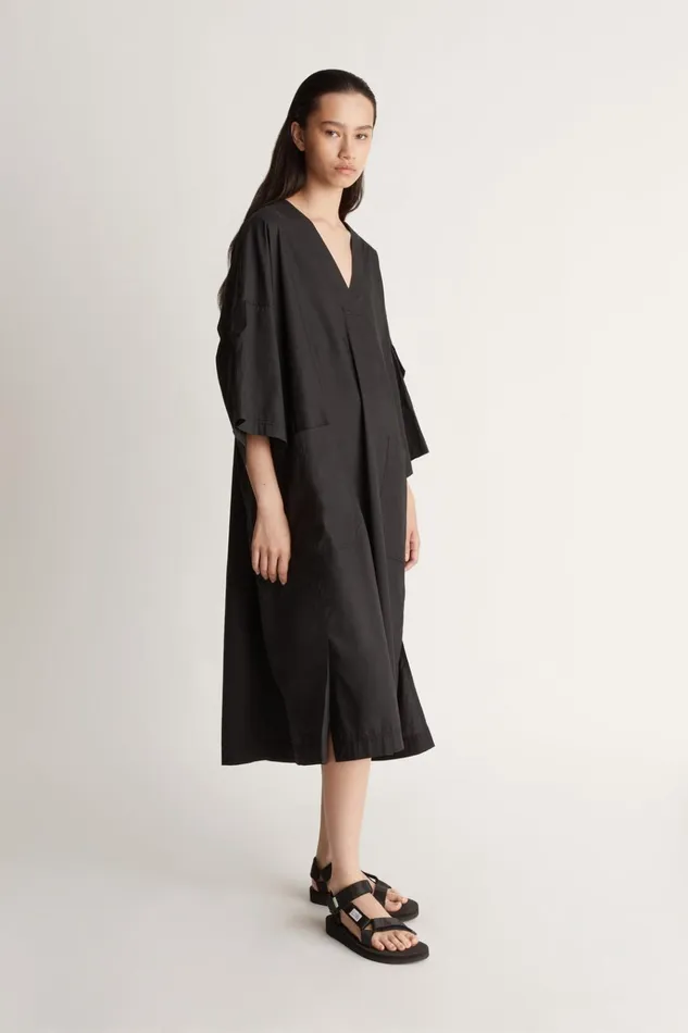 Women Dresses Lee Mathews LM Oversized Tee Dress Black