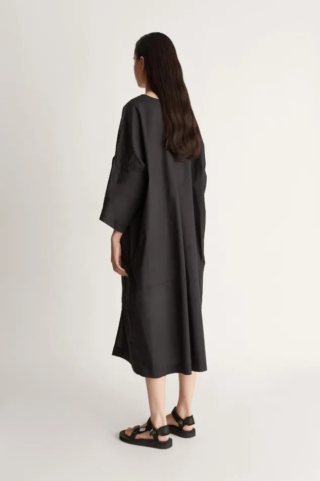 Women Dresses Lee Mathews LM Oversized Tee Dress Black