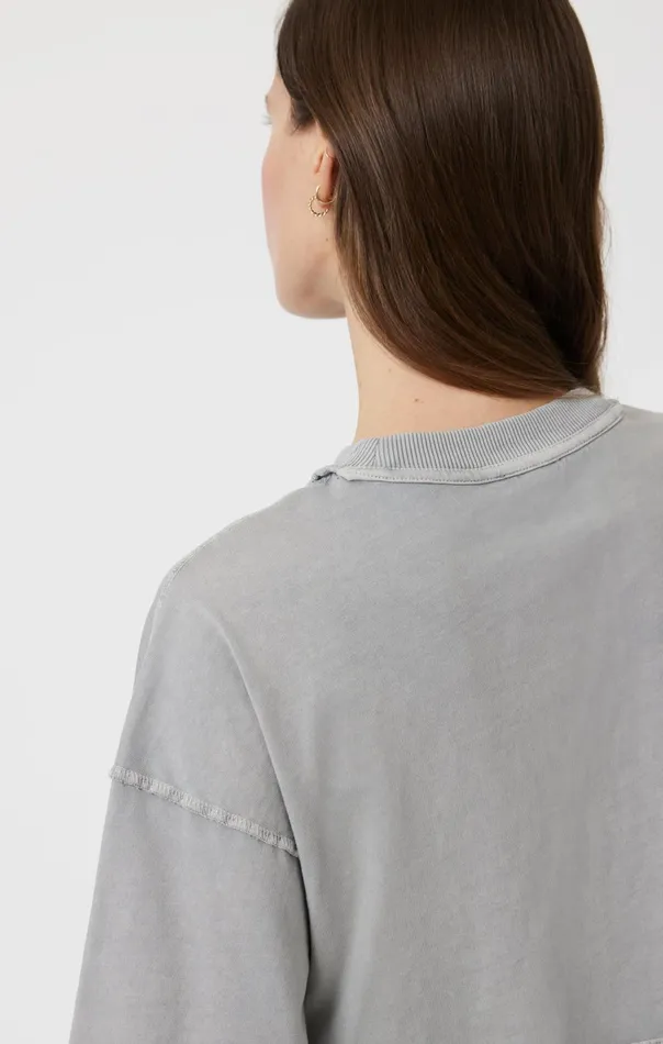 Women Drop Shoulder Cropped TShirt In Monument Mavi Jeans Tops and TShirts Women Drop Shoulder Cropped TShirt In Monument Mavi Jeans Tops and TShirts