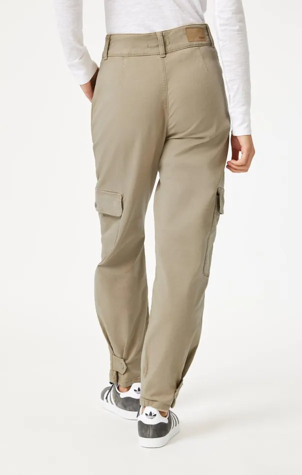 Women Elsie Cargo Pants In Chinchilla Luxe Twill Mavi Jeans Pants Women Elsie Cargo Pants In Chinchilla Luxe Twill Mavi Jeans Pants