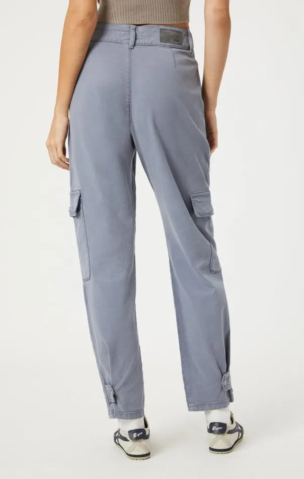 Women Elsie Cargo Pants In Flint Stone Luxe Twill Mavi Jeans Pants Women Elsie Cargo Pants In Flint Stone Luxe Twill Mavi Jeans Pants