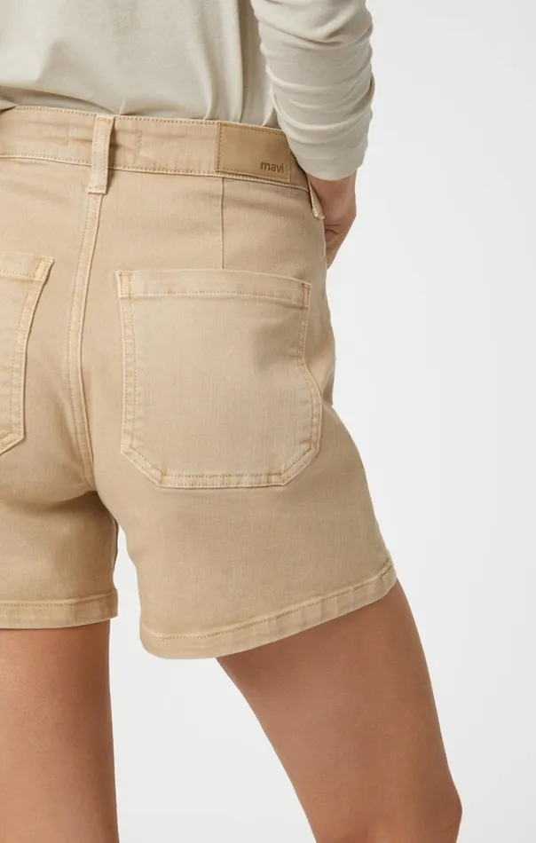 Women Erin Marine Shorts In Cream Flex Blue Mavi Jeans Shorts Women Erin Marine Shorts In Cream Flex Blue Mavi Jeans Shorts