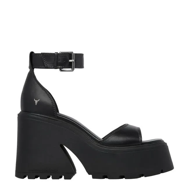 Women Flaws Black Platform Heels Windsor Smith Platforms