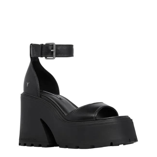 Women Flaws Black Platform Heels Windsor Smith Platforms