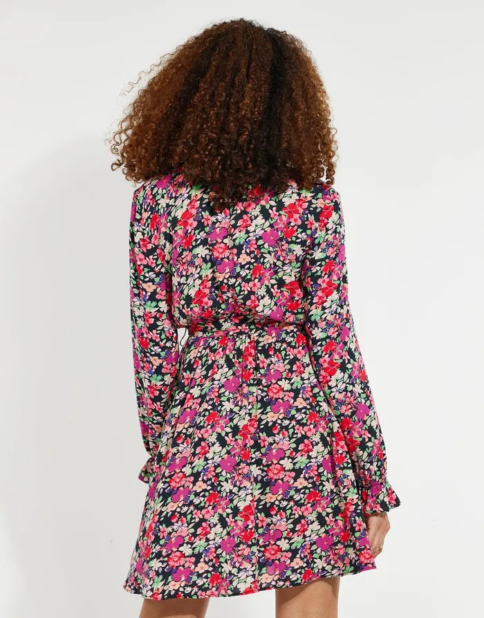 Women Floral Print Mini Wrap Dress Multi Threadbare Dresses Women Floral Print Mini Wrap Dress Multi Threadbare Dresses
