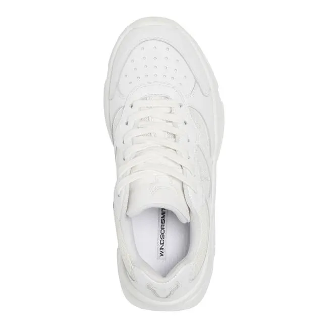 Women Ghosted White Sneakers Windsor Smith Platform Sneakers