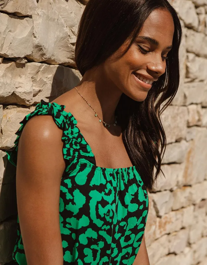 Women Green Leopard Print Maxi Dress Green Threadbare Dresses Women Green Leopard Print Maxi Dress Green Threadbare Dresses