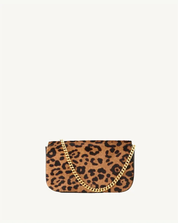 Women Handbags Nili Lotan LE MIA CHAIN BAG Leopard Print