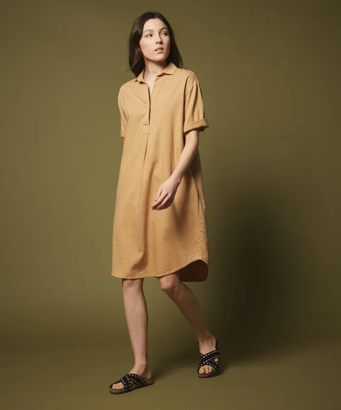 Women Hartford Dresses Dune Rafo Cotton Drill Shirt Dress