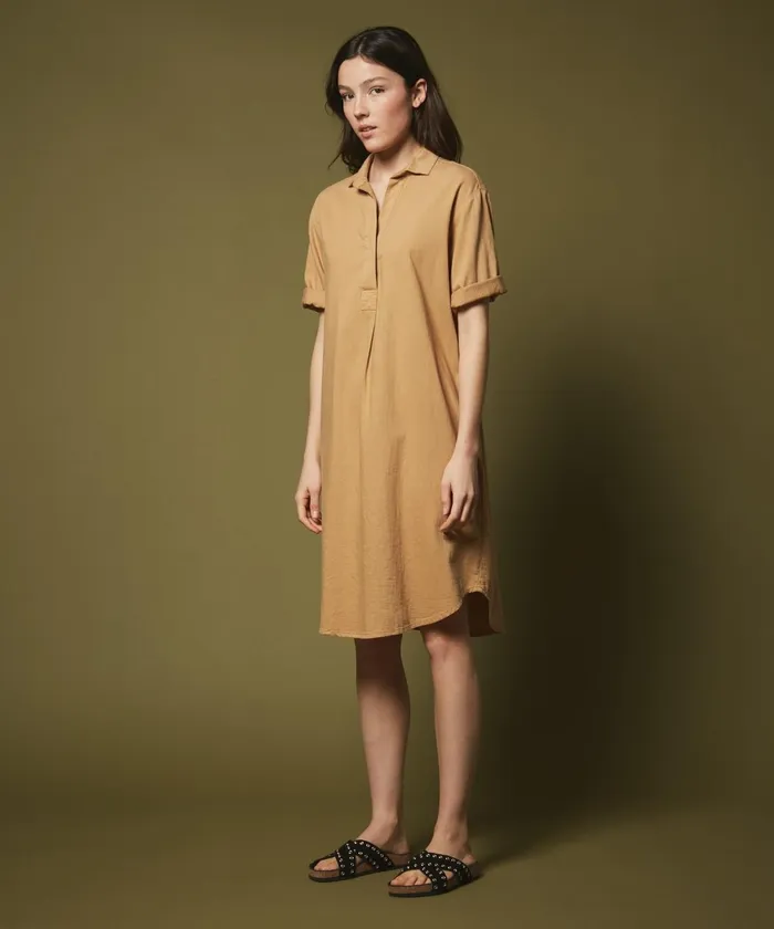 Women Hartford Dresses Dune Rafo Cotton Drill Shirt Dress