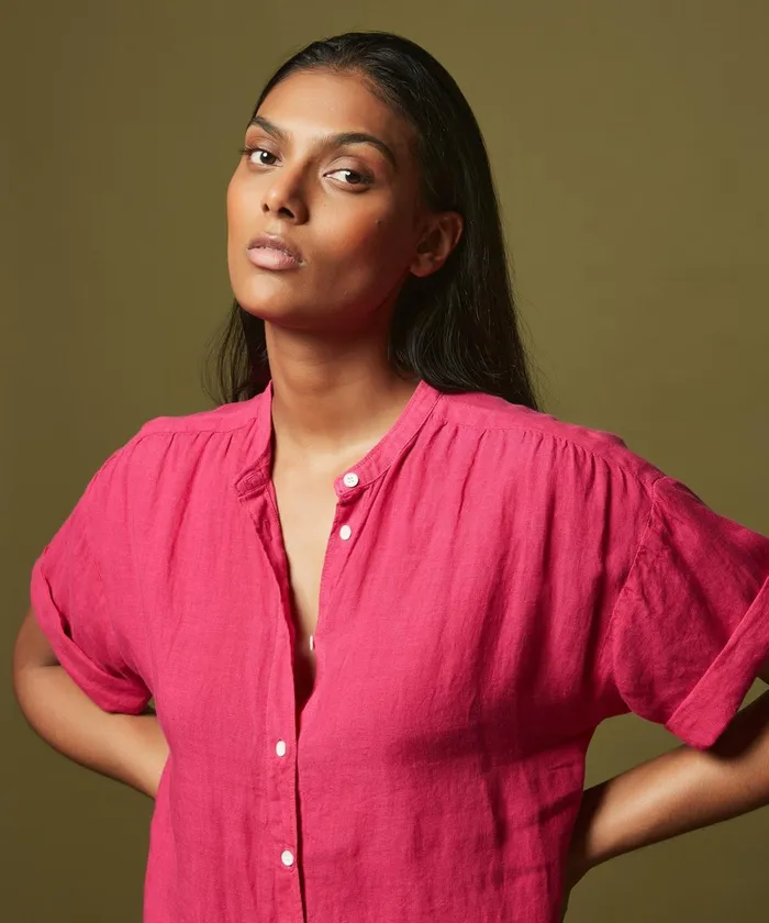 Women Hartford Dresses Richa Fuchsia Linen Dress