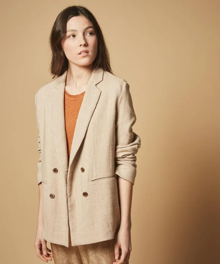 Women Hartford Jackets and Coats Version Double Fabric Jacket