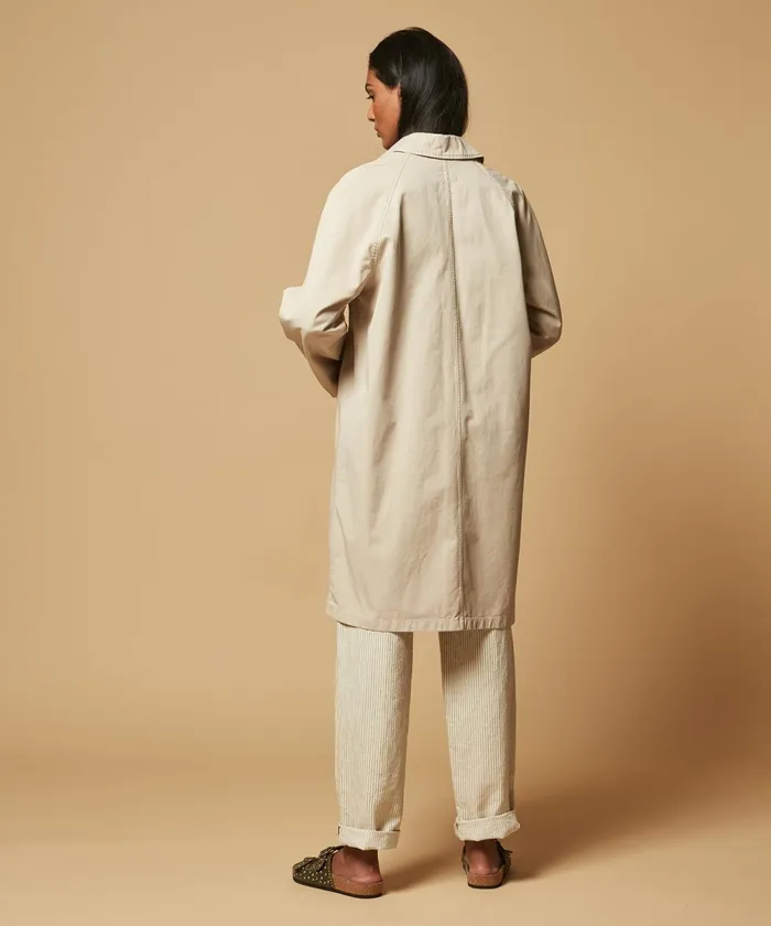 Women Hartford Jackets and Coats Vibrio Coat In Sand Cotton Canvas