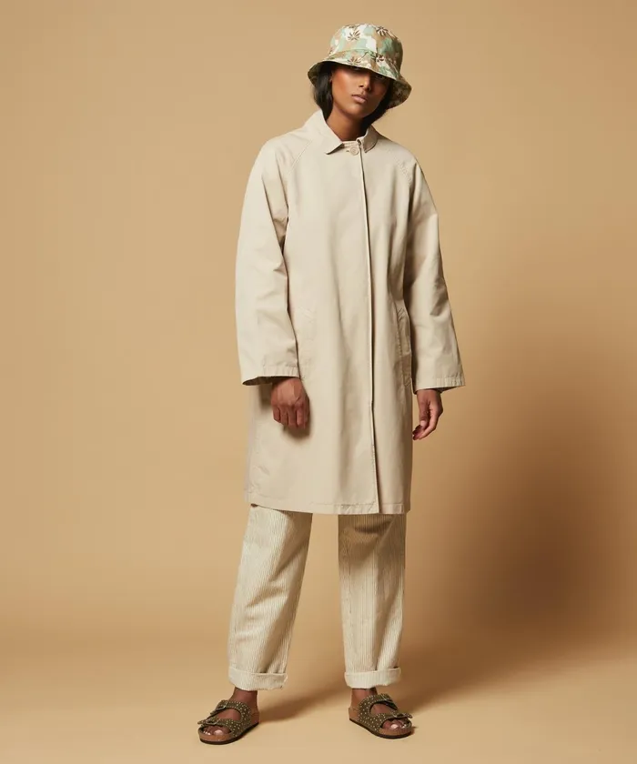 Women Hartford Jackets and Coats Vibrio Coat In Sand Cotton Canvas
