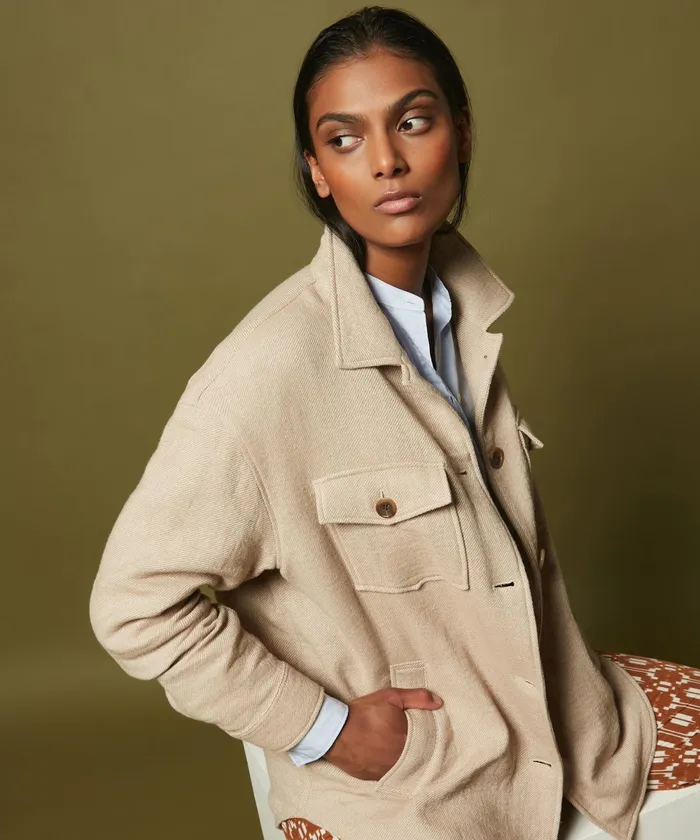 Women Hartford Jackets and Coats Voltige Double Fabric Jacket