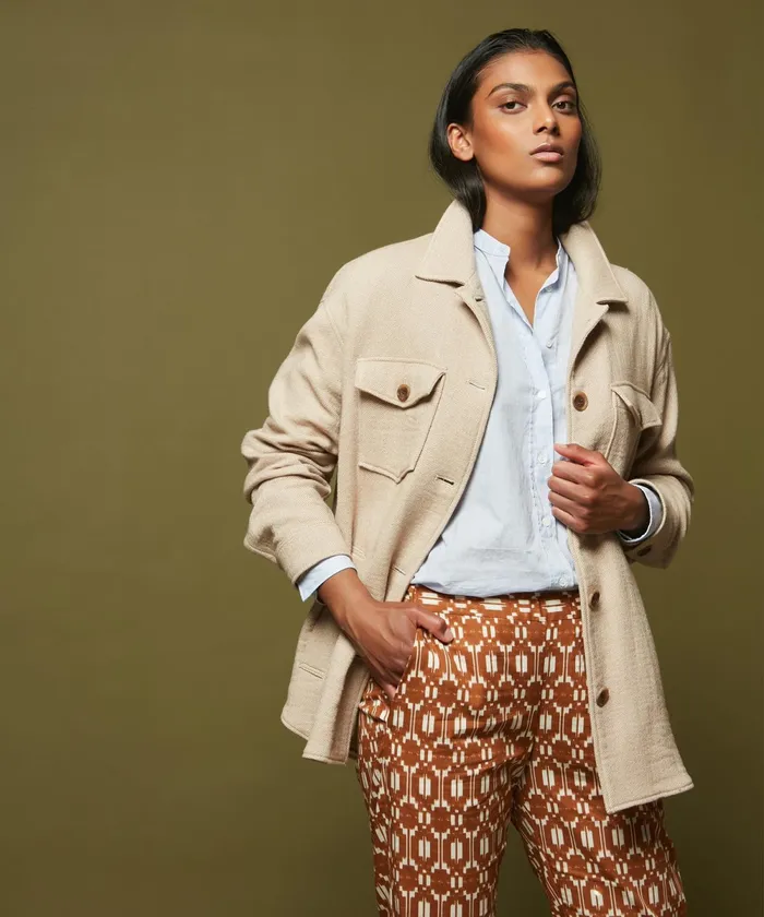 Women Hartford Jackets and Coats Voltige Double Fabric Jacket
