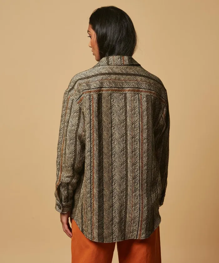 Women Hartford Jackets and Coats Voltige Herringbone Jacket