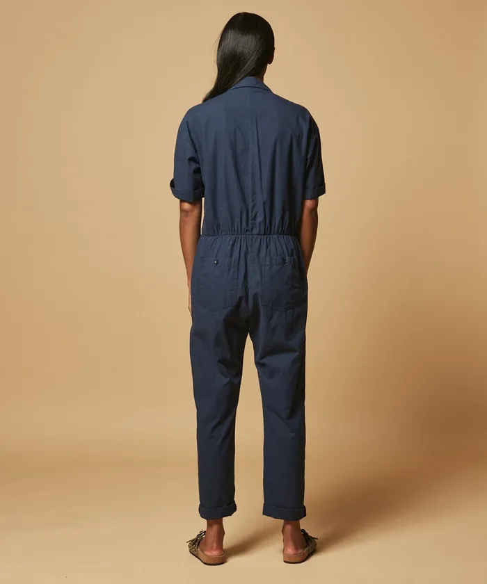 Women Hartford Pants Pepa Jumpsuit Navy Cotton Voile