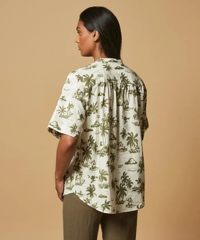 Women Hartford Shirts and Tops Army Hawaii Printed Calix Shirt