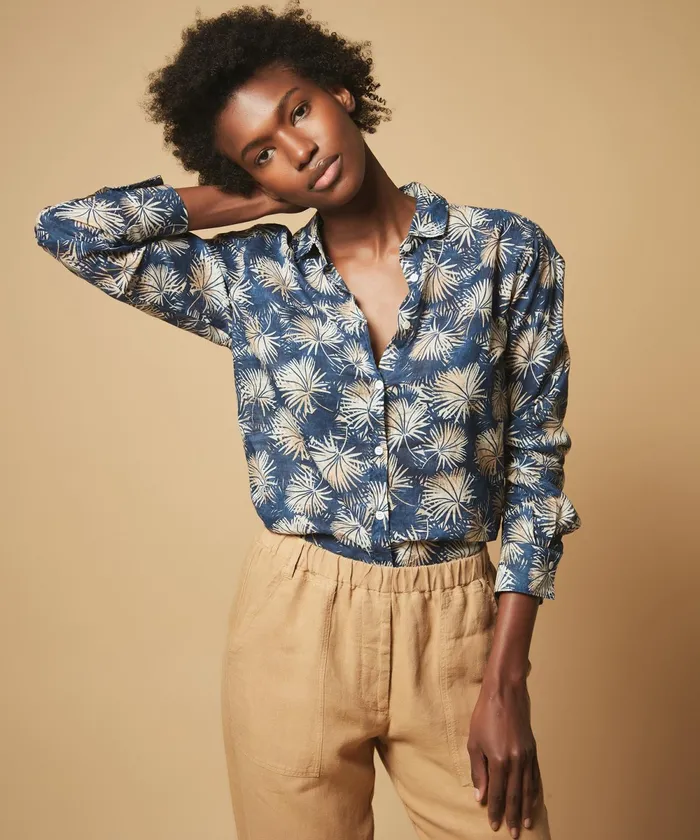 Women Hartford Shirts and Tops Blue Palms Corazon Shirt