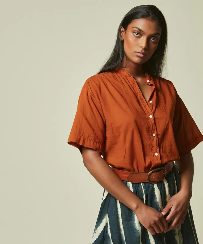 Women Hartford Shirts and Tops Caramel Openwork Calix Shirt