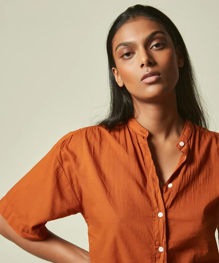 Women Hartford Shirts and Tops Caramel Openwork Calix Shirt
