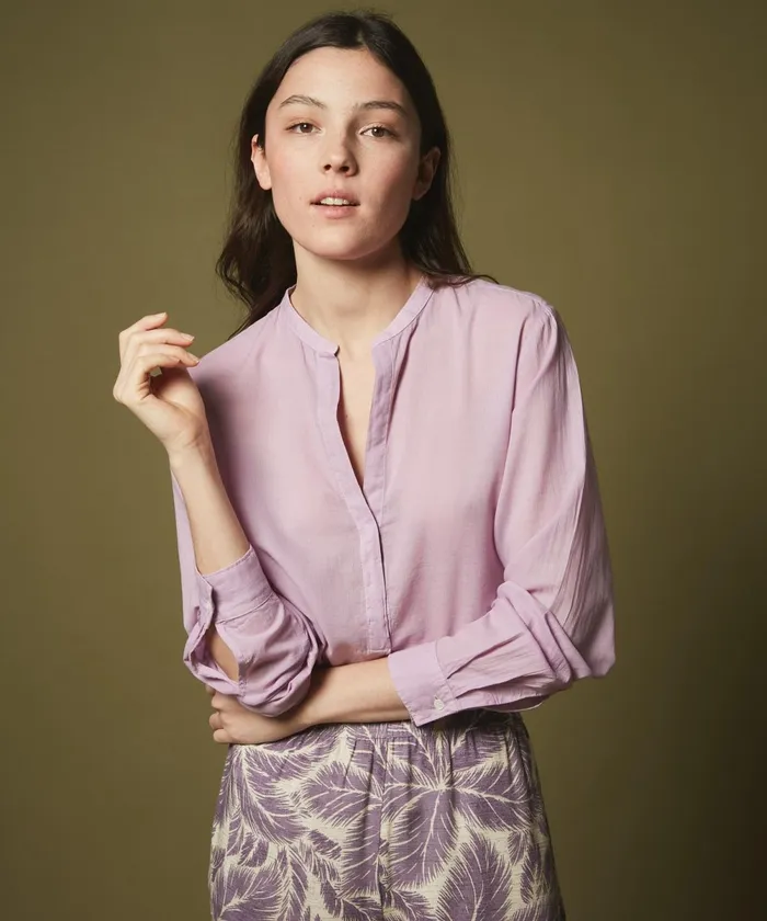 Women Hartford Shirts and Tops Carta Openwork Orchid Shirt