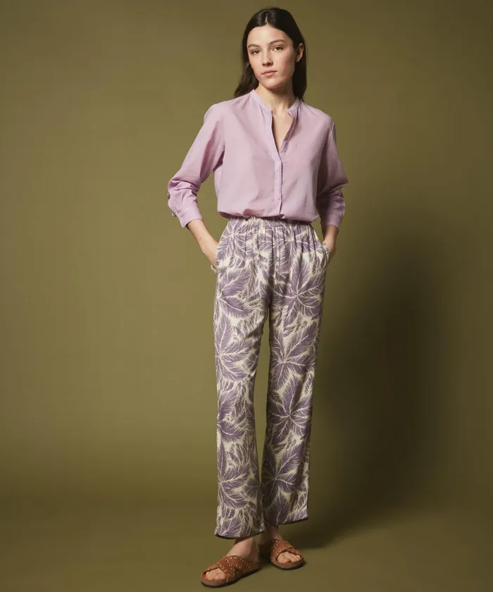 Women Hartford Shirts and Tops Carta Openwork Orchid Shirt