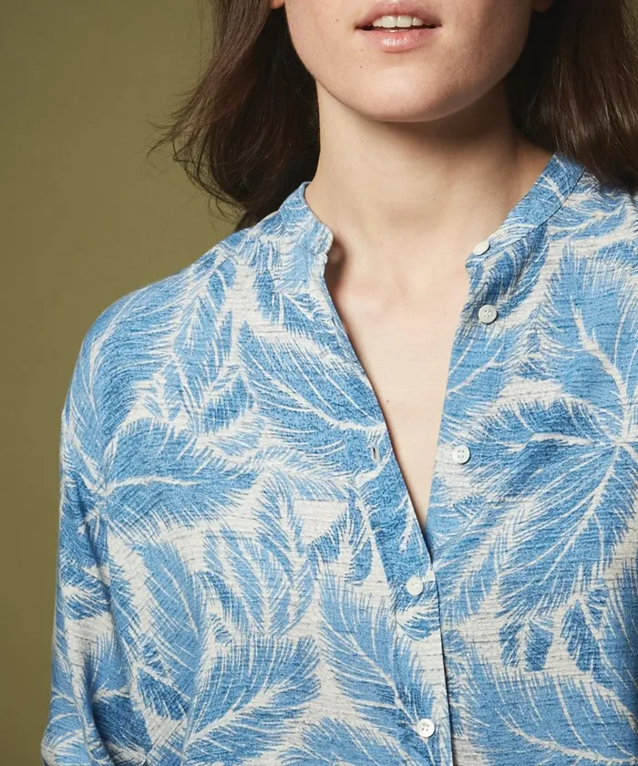 Women Hartford Shirts and Tops Cobalt Palm Leaves Cristal Shirt