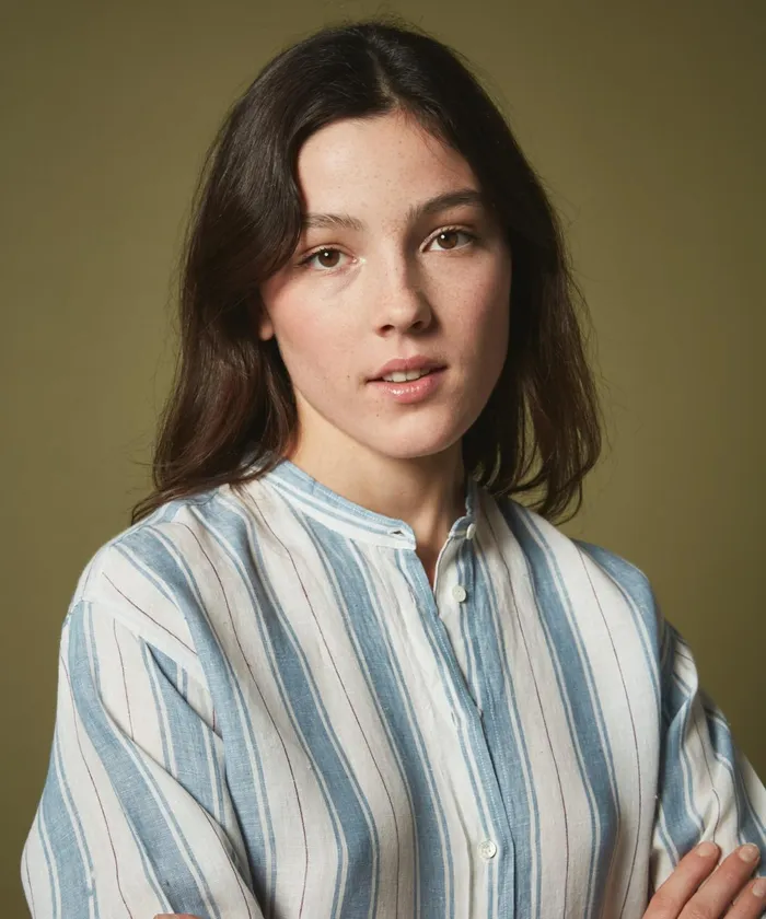 Women Hartford Shirts and Tops Light Blue Striped Cristal Shirt