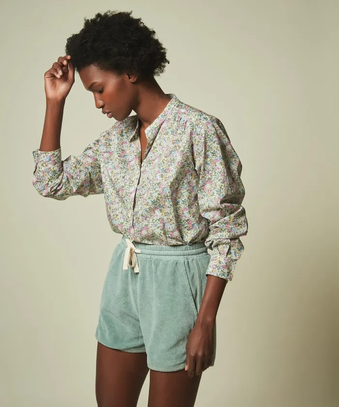 Women Hartford Shirts and Tops Lilac Green Liberty Codex Shirt