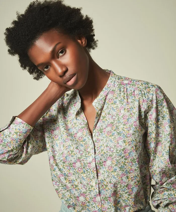 Women Hartford Shirts and Tops Lilac Green Liberty Codex Shirt